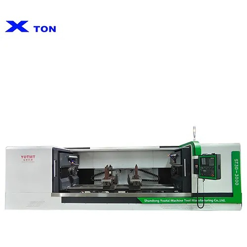 Centering and facing machining center for vehicle axles