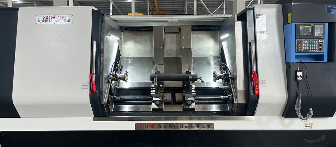 Facing and centering machine